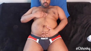 Rubbing Cocoa Butter Into My Fat Belly