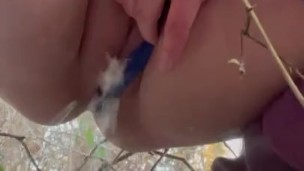 Pissing in the cold woods! I am Selling this thong!
