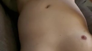 Cumshot right in my eye! Quick jackoff session with HUGE load!