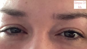 saying I LOVE YOU repeatedly with a close up of just my eyes for 1:11 mins - glimpseofme