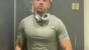 Quick stop at the gym to show off my big cock 