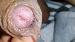 Uncircumised micropenis foreskin and clear precumplay feels so good, enjoy it please.