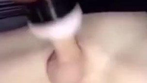 SNAPCHAT Brit fucks FLESHLIGHT || LUBES UP DICK & BALLS