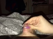 Long Nails Handjob with huge cumblast 7/16