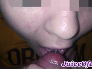 Высосала из толстого члена всю сперму до последней капли. Любит вкус спермы. 14/16