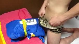 Japanese amateur boy, TENGA Onaho is attached and waist swing masturbation!