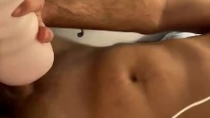 Pocket pussy huge cumshot