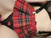 Hot Schoolgirl Fucks Herself With A Pink Vibrator & Masturbating Solo Girl  WetTessy 1/16