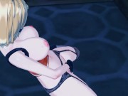 Vtuber Yozora Mel fingers herself in a haunted mansion. 15/16