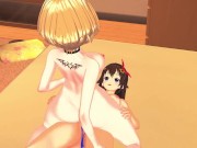 Vtuber Yozora Mel gets missionary fucked by Tokino Sora before riding her strapon. 10/16