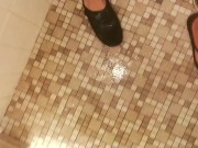 Follow friend's slut wife into public camp shower and cabin to creampie 2/16