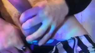 Quick teaser jerk off uncut big cock