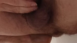 Pissing in the bathroom, jerking off, dreaming about your wet and slippery pussy.