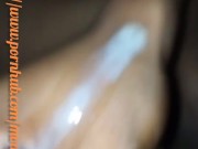 Guy Jerks Off His BBC  & Cums Under Bed Covers