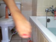 I like to play with a new dildo. Huge dildo. I love to put toy in to my pussy 3 4/16