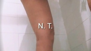 my sweet Valentine, alone touching me in the shower, all wet for you baby