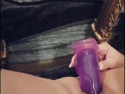 Super horny stepsister using her dildo while suck my dick 3/16