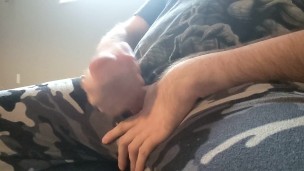 Large lonely man masturbating