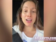 Lelu Love revealing last chapter of pregnancy scare results and foot/heels closeups catsuit & cuckolding JOI and more... 11/16