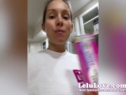 Lelu Love revealing last chapter of pregnancy scare results and foot/heels closeups catsuit & cuckolding JOI and more... 4/16