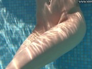 Swimming pool milf petite skinny babe Nicole Pearl 13/16