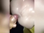 MOANING WHILST FUCKING FAKE PUSSY!
