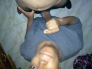 Suppose To Be Working At Home Quarantine Ebony Stepsister Started Dick Sucking 12/16