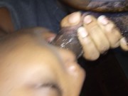 Suppose To Be Working At Home Quarantine Ebony Stepsister Started Dick Sucking 7/16