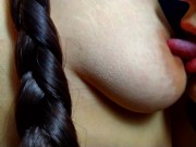 Stepson decided to remember what it was like to suck his stepmoms nipples - Nipples sucking 12/16