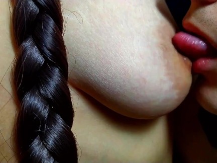 Stepson decided to remember what it was like to suck his stepmoms nipples - Nipples sucking