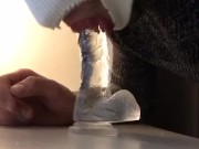 Sucking strap on, need some women