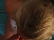 50+ Years Old Married Cougar Blonde Milf Sucks My Cock & Swallows Sperm 9/16