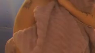 Steamy shower tease