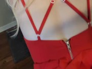 Bathroom fuck with family in the next room. We had to stay quiet! 6/16