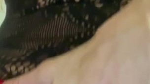 Sexy busty blonde with soaked pussy 