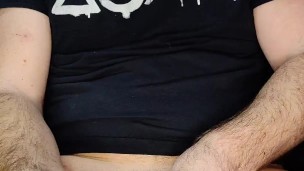 Watch as I shoot my load and lick it up
