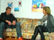 XXXOmas - Horny German Mature Sucks And Fucks Lucky Guy On Camera - AMATEUREURO 1/16