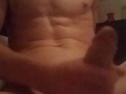 Hot guy 6 pack wanking cumshot