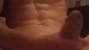 Hot guy 6 pack wanking cumshot