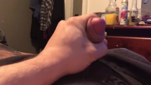 Big dick young stud jacking off