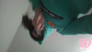 Giant femboy steps and sits on you POV