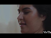 Beautiful lesbian sucks lovers hard nipples 1/16