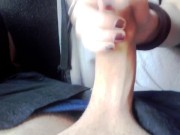 I make him Cum in the back of a crowded bus 14/16