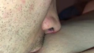 Close up pussy licking