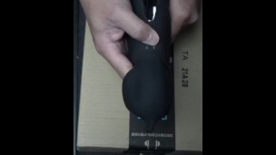 『う”っあ”ーー！』初めての電動オナホールで大量射精