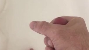 Cute guy finishing in the shower