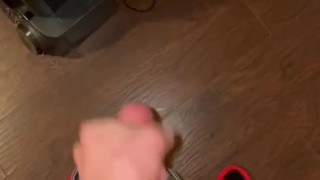 Big Latino teen cock cums