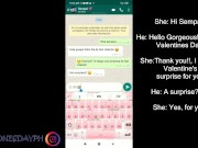 SORPRESA de SAN VALENTIN para mi NOVIO que me folla hasta CORRERSE en mi COÑO- PORNO EN ESPAÑOL ♡ 1/16