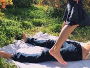 TINDER DATE - intense fuck & nasty Creampie after romantic Picknick in Orange Grove(TanlineJourney) 2/16