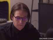Nerdy boy was caught masturbating while preparing for exams 2/16